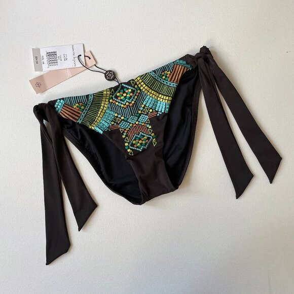 Nanette Lepore Embroidered Tie Bikini Bottom XS - Picture 1 of 6